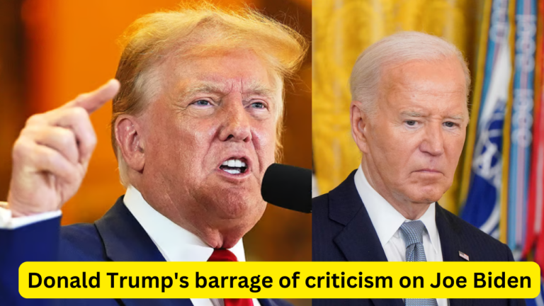 Donald Trump's barrage of criticism of Joe Biden